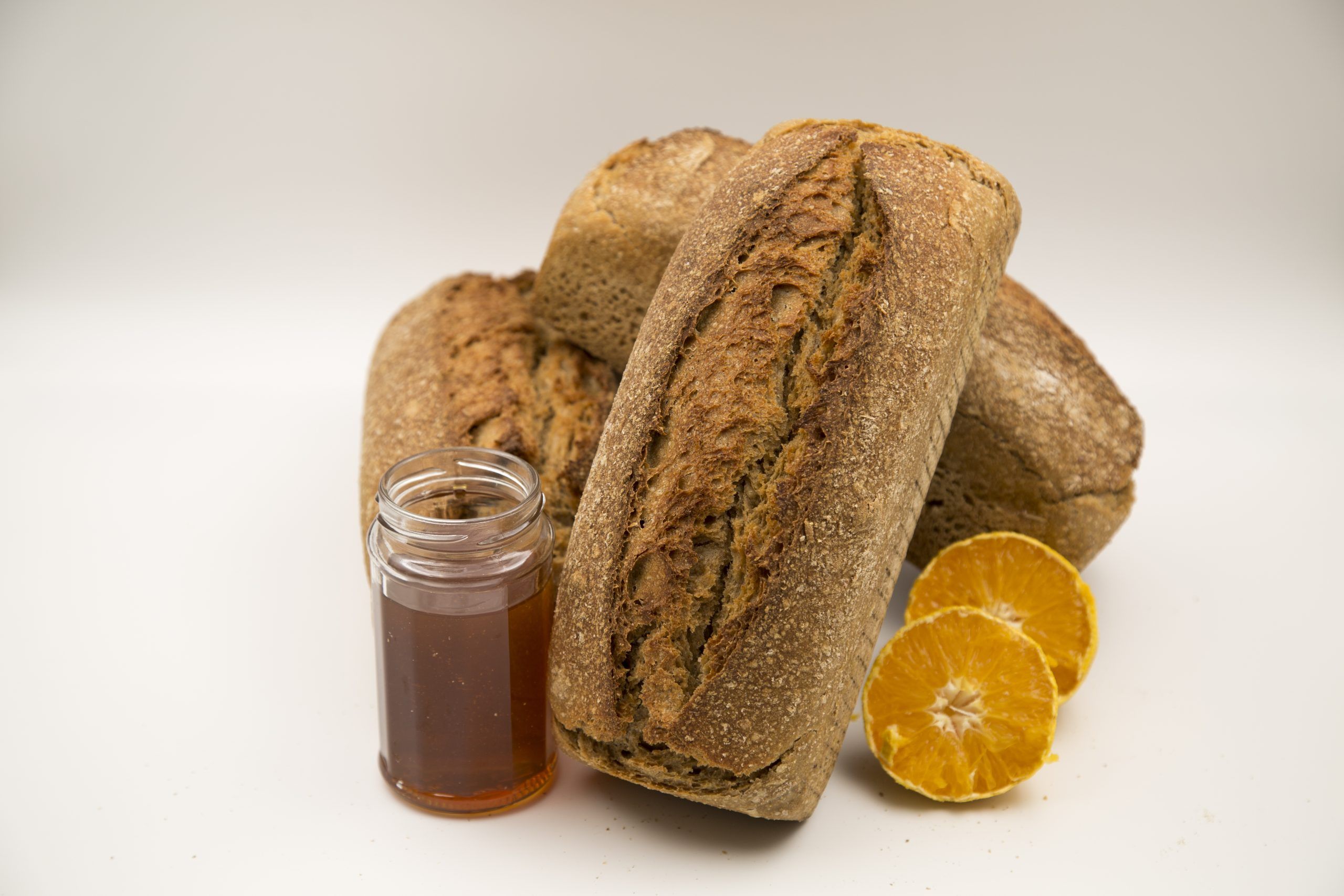 Pan integral trigo y naranja y miel